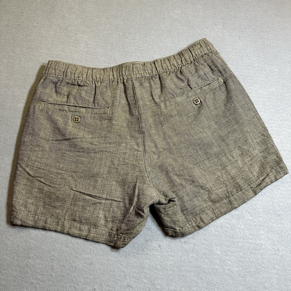 Abercrombie & Fitch Women's Small Linen Blend Shorts Drawstring Pockets Casual - Picture 8 of 8